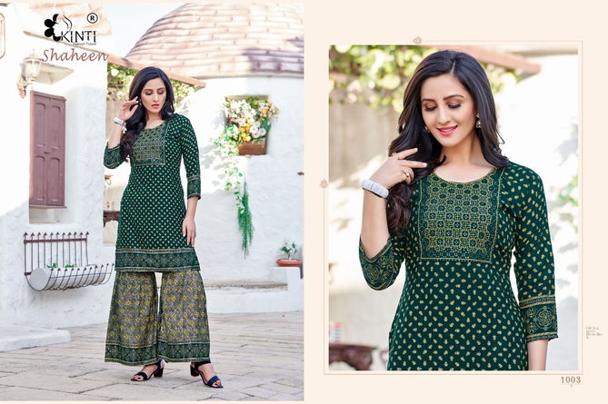 Shaheen By Kinti Kurti With Bottom Catalog
